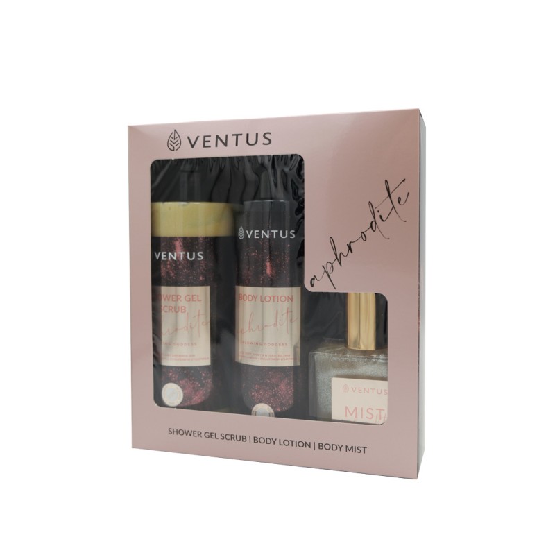 Ventus Aphrodite Gift Set Sh.gel 300ml + Bl 250ml + Mist 50ml