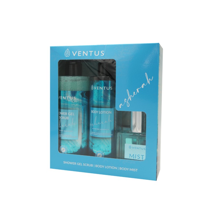 Ventus Asherah Gift Set Sh.gel 300ml + Bl 250ml + Mist 50ml