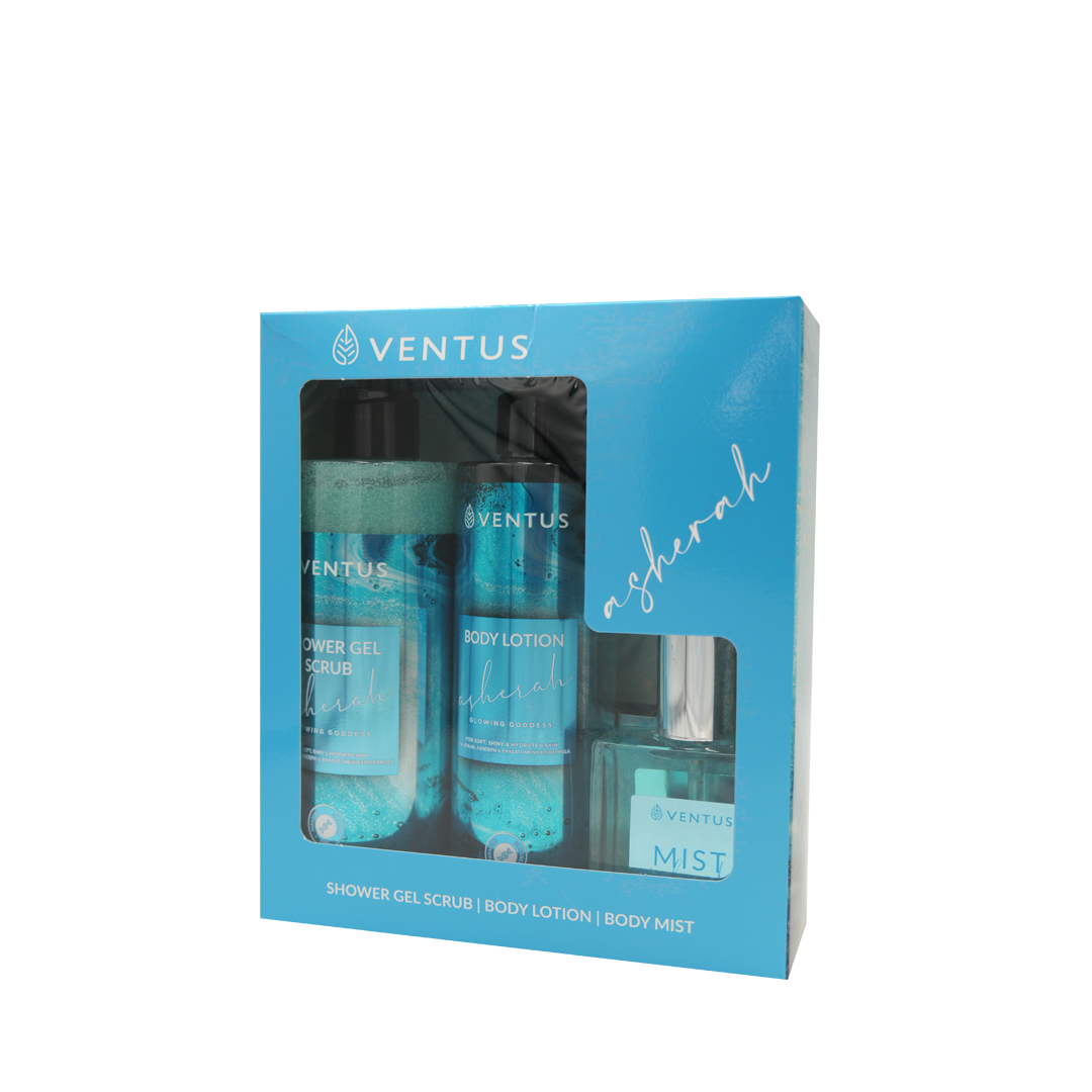 Ventus Asherah Gift Set Sh.gel 300ml + Bl 250ml + Mist 50ml