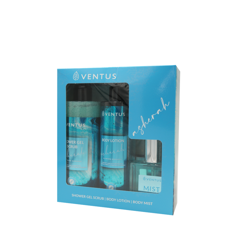 Ventus Asherah Gift Set Sh.gel 300ml + Bl 250ml + Mist 50ml