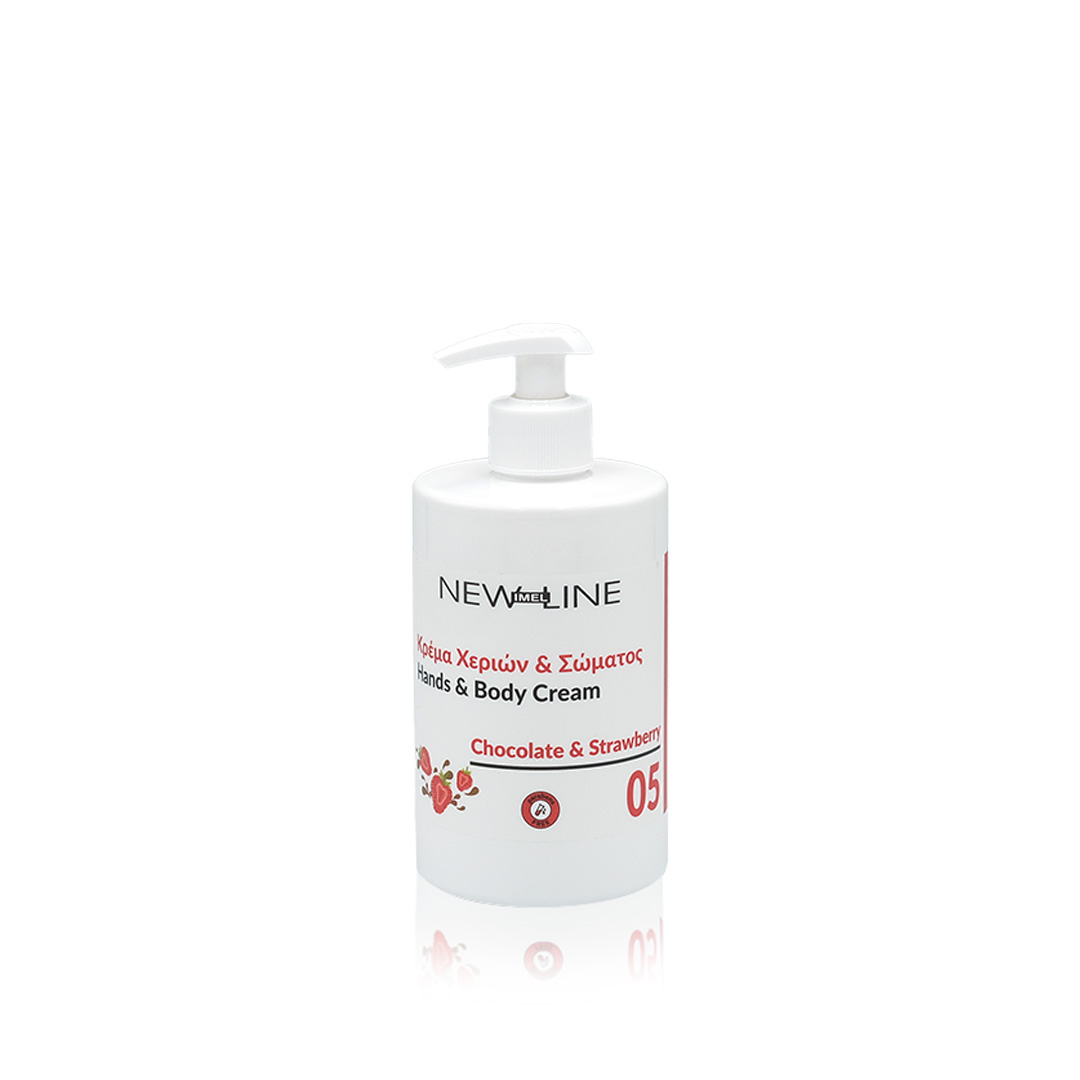 Κρέμα Χεριών & Σώματος New Line Choco - Fragola 500ml