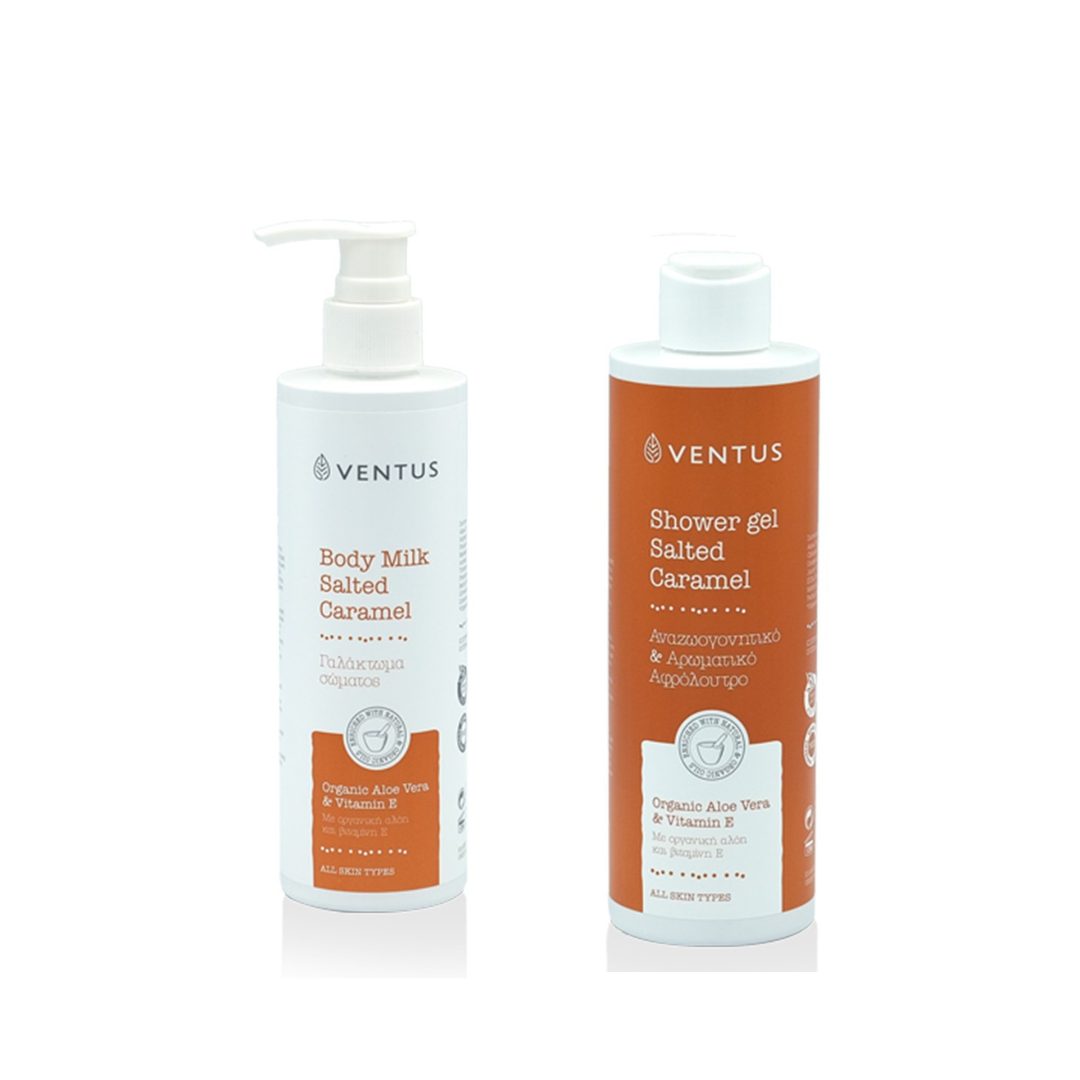 Body Milk & Shower Gel 250ml (1+1) Ventus Salty Caramel