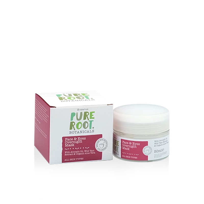 Mάσκα Προσώπου & Ματιών Νυκτός Ventus Pure Root 50ml