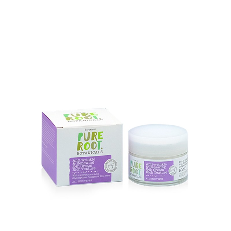 24ωρη Αντιρυτιδική & Αναζωογονητική Κρέμα Για Ώριμες Επιδερμίδες Ventus Pure Root 50ml